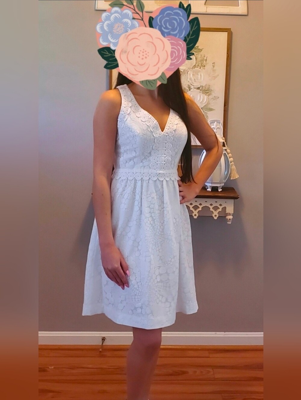 New With Tags. Lilly Pulitzer Litzia Resort White Lace Dress Size 00